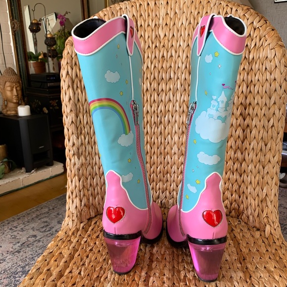 New Care Bears x Dolls Kill Cowboy Boots - Picture 4 of 10
